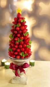 Edible Holiday Decorations: The Very Berry Holiday Tree Image